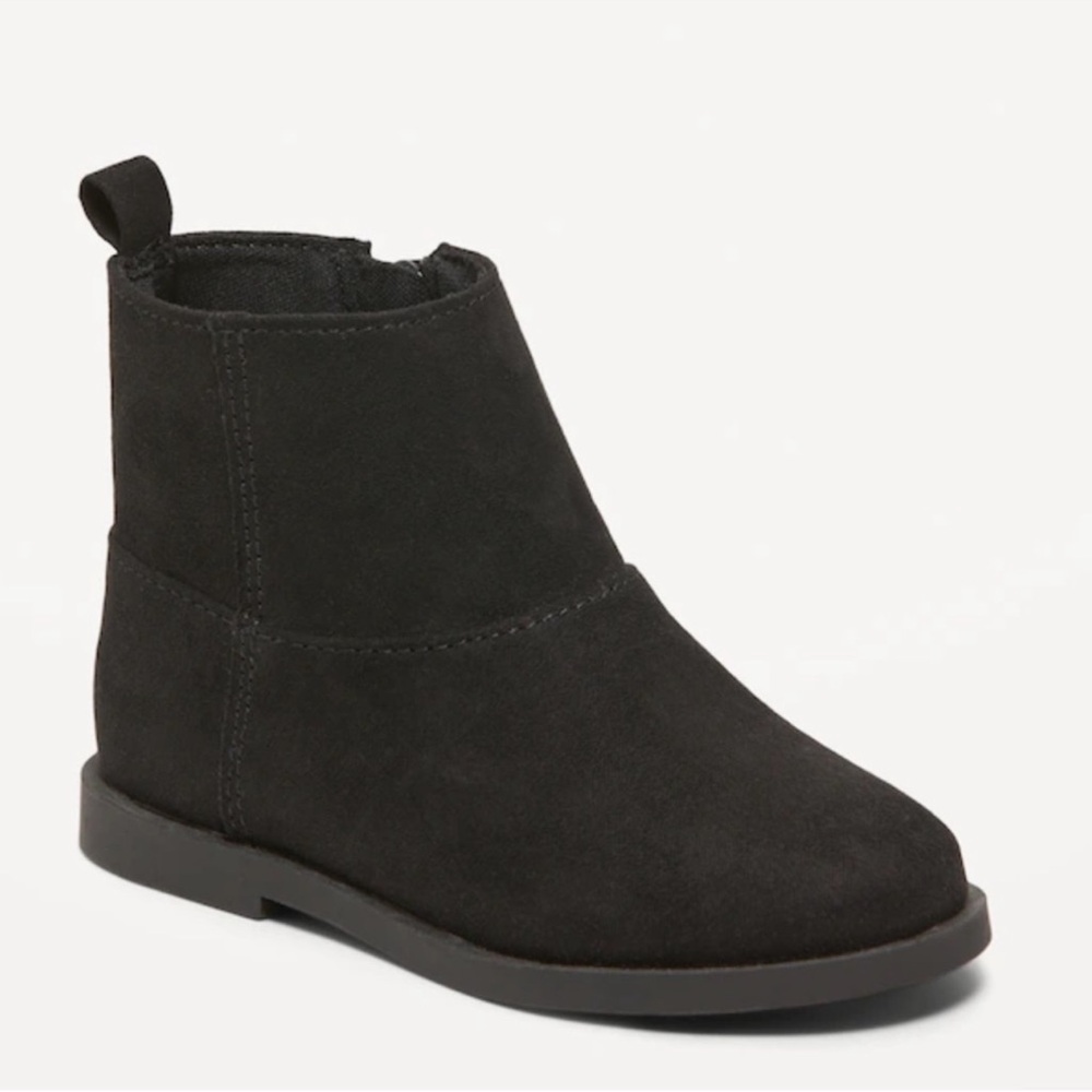 Kids Black Ankle Boots